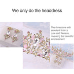 Couronnes nuptiales en perles or rose de luxe, diadème fait main, serre-tête de mariée, diadème de mariage en cristal, couronne de reine, accessoires de cheveux de mariage, couronne de perles rose, couronne de perles or, couronne de perles blanche