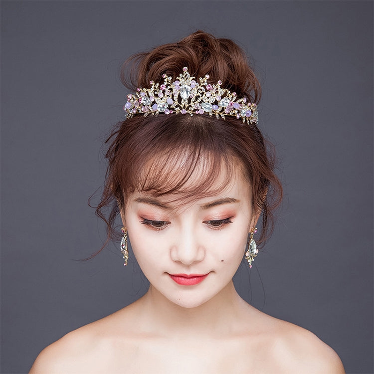 Couronnes nuptiales en perles or rose de luxe, diadème fait main, serre-tête de mariée, diadème de mariage en cristal, couronne de reine, accessoires de cheveux de mariage, couronne de perles rose, couronne de perles or, couronne de perles blanche