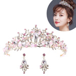 Couronnes nuptiales en perles or rose de luxe, diadème fait main, serre-tête de mariée, diadème de mariage en cristal, couronne de reine, accessoires de cheveux de mariage, couronne de perles rose, couronne de perles or, couronne de perles blanche