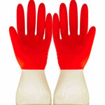 1 paire de gants de toilette bicolores pour la maison, nettoyage, lessive, vaisselle, gants en latex, S, M, L, XL