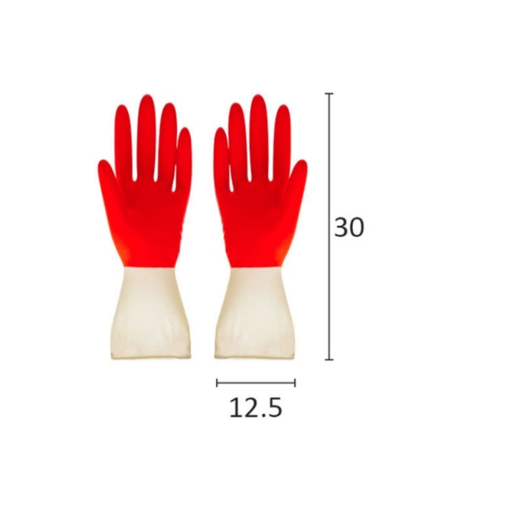 1 paire de gants de toilette bicolores pour la maison, nettoyage, lessive, vaisselle, gants en latex, S, M, L, XL