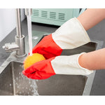 1 paire de gants de toilette bicolores pour la maison, nettoyage, lessive, vaisselle, gants en latex, S, M, L, XL