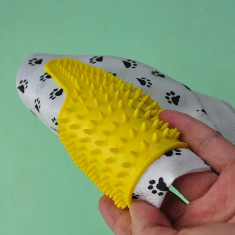 Gants pour animaux de compagnie Brosse de bain Brosse de massage pour chien Fournitures de toilettage pour animaux de compagnie, Gants de massage