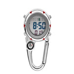 Montre d'Alpinisme Multifonctionnelle en Acier Inoxydable avec Crochet, Montre à Crochet en Acier Inoxydable (Orange), Montre à Crochet en Acier Inoxydable (Bleu), Montre à Crochet en Acier Inoxydable (Jaune), Montre à Crochet en Acier Inoxydable (Rouge)