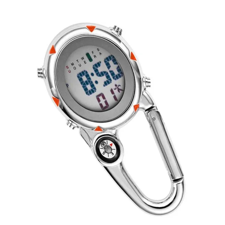 Montre d'Alpinisme Multifonctionnelle en Acier Inoxydable avec Crochet, Montre à Crochet en Acier Inoxydable (Orange), Montre à Crochet en Acier Inoxydable (Bleu), Montre à Crochet en Acier Inoxydable (Jaune), Montre à Crochet en Acier Inoxydable (Rouge)