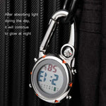 Montre d'Alpinisme Multifonctionnelle en Acier Inoxydable avec Crochet, Montre à Crochet en Acier Inoxydable (Orange), Montre à Crochet en Acier Inoxydable (Bleu), Montre à Crochet en Acier Inoxydable (Jaune), Montre à Crochet en Acier Inoxydable (Rouge)