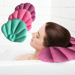 Coussin de bain gonflable en forme de coquillage doux pour salle de bain, confortable pour spa à domicile, couleur livrée aléatoirement, coussin de bain gonflable pour spa