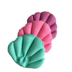 Coussin de bain gonflable en forme de coquillage doux pour salle de bain, confortable pour spa à domicile, couleur livrée aléatoirement, coussin de bain gonflable pour spa