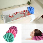 Coussin de bain gonflable en forme de coquillage doux pour salle de bain, confortable pour spa à domicile, couleur livrée aléatoirement, coussin de bain gonflable pour spa