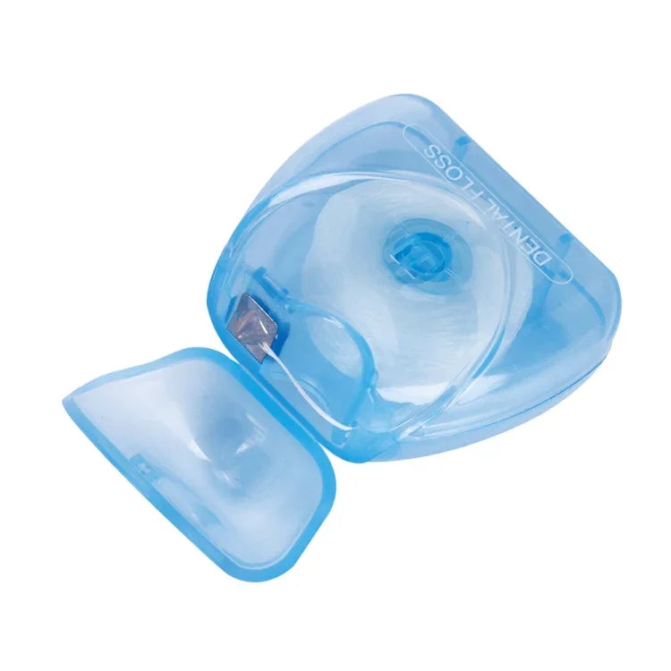 2 PCS Fil dentaire 50 m Hygiène buccale Nettoyage des dents Cire Menthe Bobine Cure-dents Fil dentaire