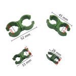 Support en plastique à boucle rotative pour jardinage, pince universelle pour tube, piliers de diamètre 11 mm, 20 mm, 16 mm