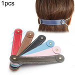 Corde de masque réglable, serre-tête, antidérapante, en cuir PU, boucle d'extension pour capuche