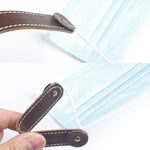 Corde de masque réglable, serre-tête, antidérapante, en cuir PU, boucle d'extension pour capuche
