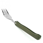 Set de Vaisselle Mini Portable Outils Extérieurs Set de Couverts Pliants avec Cuillère Fourche Couteaux pour Camping Pique-nique Acier Inoxydable