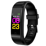 Bracelet Intelligent ID115 Plus Cardiofréquencemètre Tensiomètre Podomètre Santé Course Sport Montre Connectée pour iOS Android, ID115 Plus Noir, ID115 Plus Violet, ID115 Plus Bleu, ID115 Plus Rouge, ID115 Plus Bleu Foncé