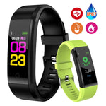 Bracelet Intelligent ID115 Plus Cardiofréquencemètre Tensiomètre Podomètre Santé Course Sport Montre Connectée pour iOS Android, ID115 Plus Noir, ID115 Plus Violet, ID115 Plus Bleu, ID115 Plus Rouge, ID115 Plus Bleu Foncé