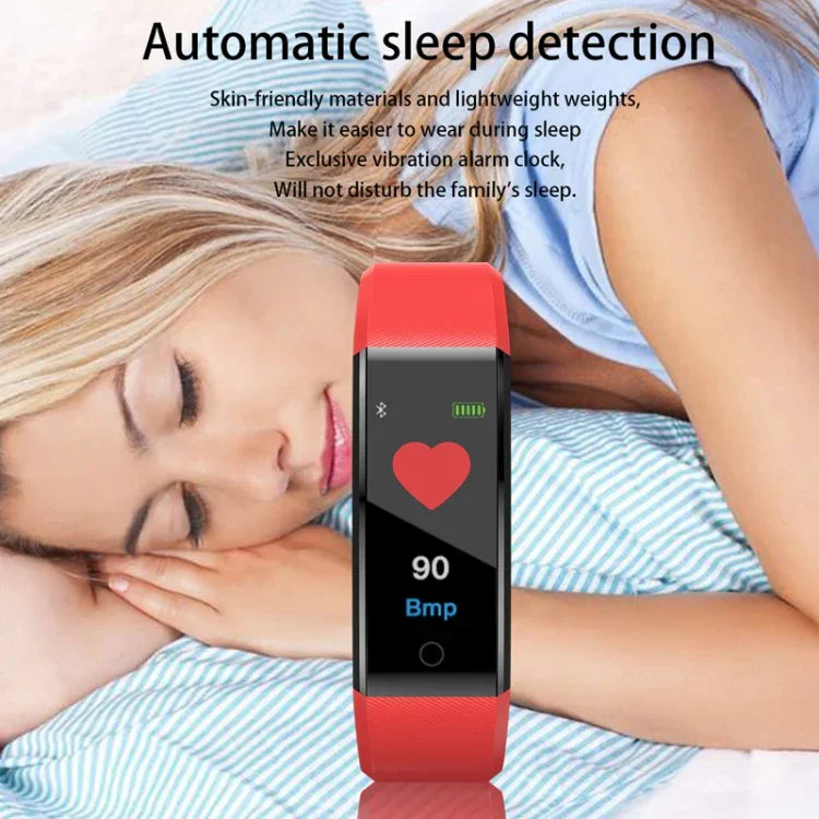 Bracelet Intelligent ID115 Plus Cardiofréquencemètre Tensiomètre Podomètre Santé Course Sport Montre Connectée pour iOS Android, ID115 Plus Noir, ID115 Plus Violet, ID115 Plus Bleu, ID115 Plus Rouge, ID115 Plus Bleu Foncé