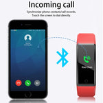 Bracelet Intelligent ID115 Plus Cardiofréquencemètre Tensiomètre Podomètre Santé Course Sport Montre Connectée pour iOS Android, ID115 Plus Noir, ID115 Plus Violet, ID115 Plus Bleu, ID115 Plus Rouge, ID115 Plus Bleu Foncé