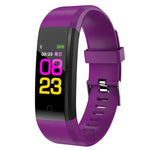 Bracelet Intelligent ID115 Plus Cardiofréquencemètre Tensiomètre Podomètre Santé Course Sport Montre Connectée pour iOS Android, ID115 Plus Noir, ID115 Plus Violet, ID115 Plus Bleu, ID115 Plus Rouge, ID115 Plus Bleu Foncé