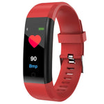 Bracelet Intelligent ID115 Plus Cardiofréquencemètre Tensiomètre Podomètre Santé Course Sport Montre Connectée pour iOS Android, ID115 Plus Noir, ID115 Plus Violet, ID115 Plus Bleu, ID115 Plus Rouge, ID115 Plus Bleu Foncé