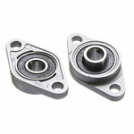 2 pièces de logement de roulement en alliage de zinc pour imprimante 3D, accessoires universels, KFL08 (diamètre intérieur 8), KFL000 (diamètre intérieur 10), KFL001 (diamètre intérieur 12)