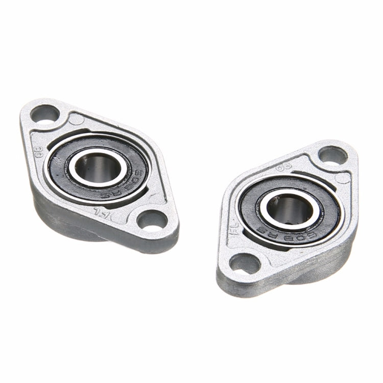 2 pièces de logement de roulement en alliage de zinc pour imprimante 3D, accessoires universels, KFL08 (diamètre intérieur 8), KFL000 (diamètre intérieur 10), KFL001 (diamètre intérieur 12)
