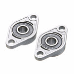 2 pièces de logement de roulement en alliage de zinc pour imprimante 3D, accessoires universels, KFL08 (diamètre intérieur 8), KFL000 (diamètre intérieur 10), KFL001 (diamètre intérieur 12)