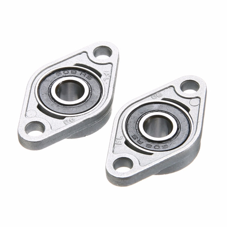 2 pièces de logement de roulement en alliage de zinc pour imprimante 3D, accessoires universels, KFL08 (diamètre intérieur 8), KFL000 (diamètre intérieur 10), KFL001 (diamètre intérieur 12)
