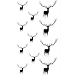 10 Autocollants de tatouage temporaire imperméables noirs classiques