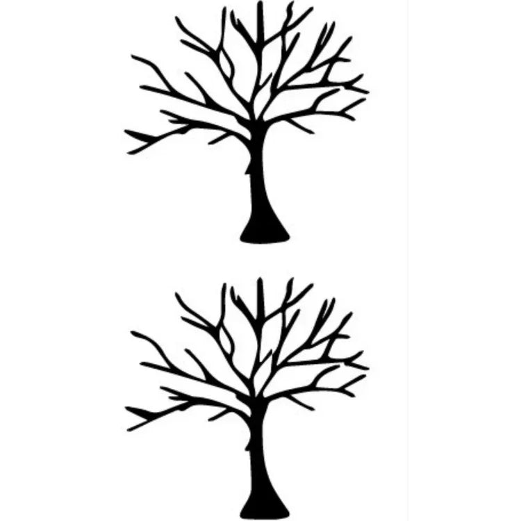 10 Autocollants de tatouage temporaire imperméables noirs classiques