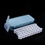 Boîte à glaçons en silicone avec couvercle, moule à glaçons pour réfrigérateur, congélation rapide, livraison couleur aléatoire, 64 grilles, 96 grilles, 128 grilles