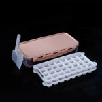Boîte à glaçons en silicone avec couvercle, moule à glaçons pour réfrigérateur, congélation rapide, livraison couleur aléatoire, 64 grilles, 96 grilles, 128 grilles