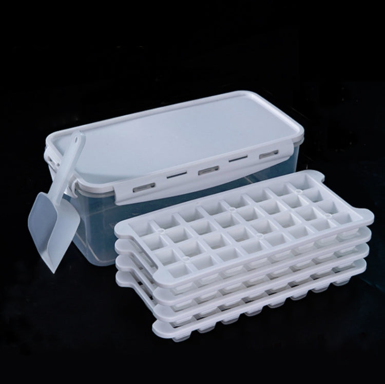 Boîte à glaçons en silicone avec couvercle, moule à glaçons pour réfrigérateur, congélation rapide, livraison couleur aléatoire, 64 grilles, 96 grilles, 128 grilles