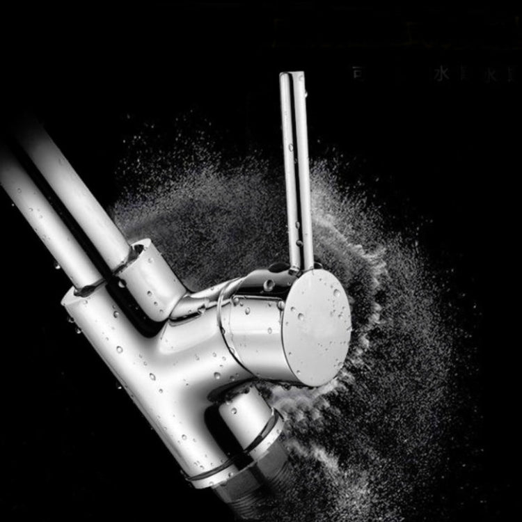 Robinet de cuisine extractible chaud et froid domestique en acier inoxydable 304 rétractable rotatif, Cuivre électrolytique, Noir acier inoxydable, Placage 304, Placage cuivre + Arrêt d'eau