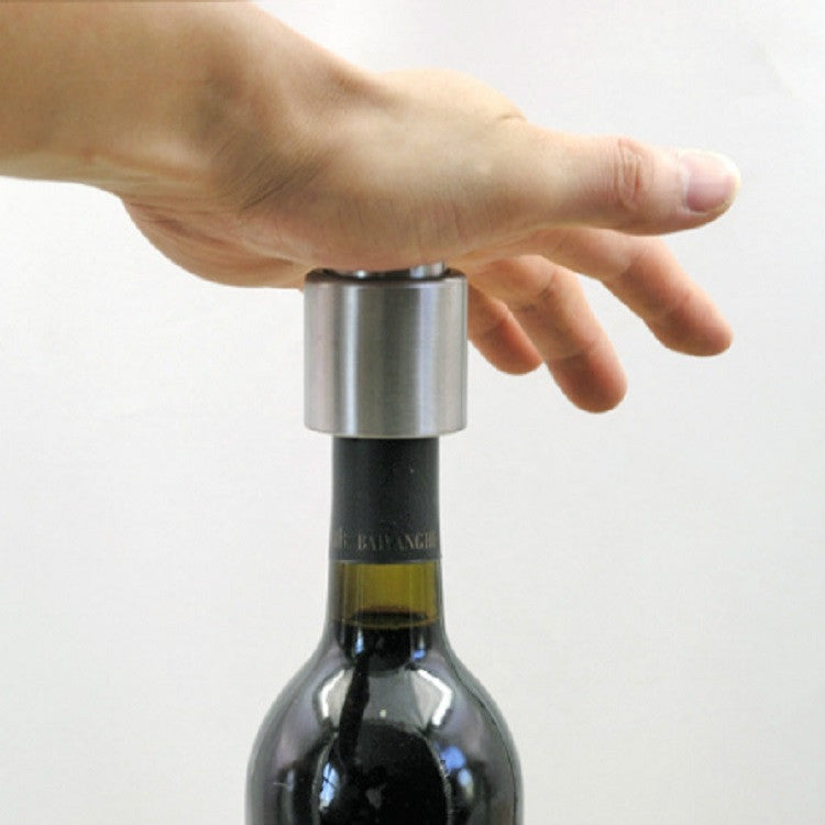 Bouchon de vin rouge en acier inoxydable à pousser, bouchon de champagne, bouchon de vin sans mot, bouchon de champagne sans mot
