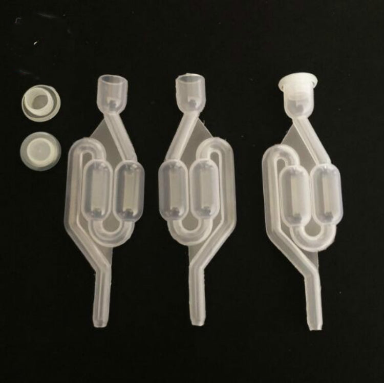 Joint d'étanchéité à eau Échappement Clapet anti-retour de fermentation de vin brassé à domicile Joint en plastique Scellé Clapet anti-retour Clapets étanches à l'eau, Clapet anti-retour simple découvert, Clapet anti-retour commun avec couvercle