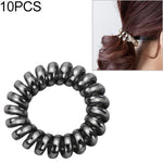 10 élastiques à cheveux multicolores en spirale pour queue de cheval, bandes élastiques, accessoires pour cheveux en fil de téléphone