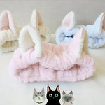 Serre-têtes d'oreille de chat élastiques mignons, pour femmes et filles, bandeau de maquillage, lavage du visage, coiffure, masque facial, bandeau, accessoire pour cheveux