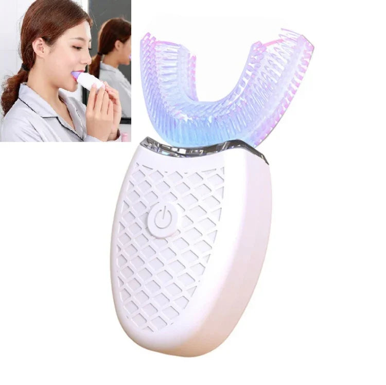 Brosse à dents électrique blanchissante bouche en U paresseuse