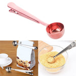 Cuillère à Café Multifonction avec Clip en Acier Inoxydable, Cuillère Doseuse à Café et Thé, Cuillère à Café (Argent), Cuillère à Café (Or), Cuillère à Café (Noir), Cuillère à Café (Or Rose)