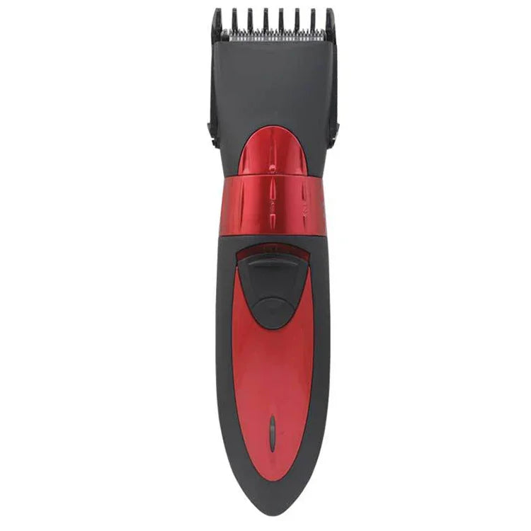 Tondeuse électrique étanche rechargeable, coupe-cheveux, tondeuse à barbe, rouge, gris