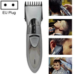 Tondeuse électrique étanche rechargeable, coupe-cheveux, tondeuse à barbe, rouge, gris