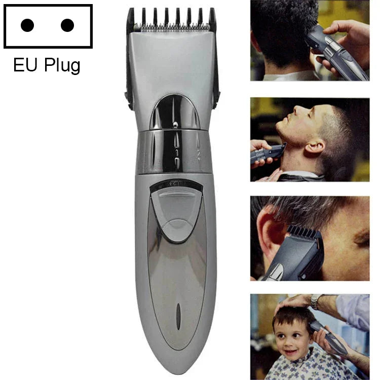 Tondeuse électrique étanche rechargeable, coupe-cheveux, tondeuse à barbe, rouge, gris