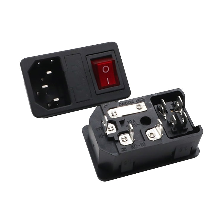 10 PCS Prise d'alimentation à trois broches AC-01 avec interrupteur de sécurité, 10 PCS AC-01