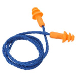 10 pièces bouchons d'oreilles souples en silicone avec cordon, protection auditive réutilisable, réduction de bruit