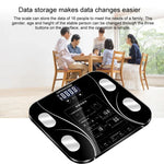 Pèse-personne électronique intelligent avec écran LCD, pèse-personne numérique pour salle de bain