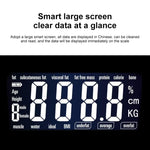 Pèse-personne électronique intelligent avec écran LCD, pèse-personne numérique pour salle de bain