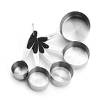 Set de cuillères doseuses en acier inoxydable, cuillère à café, ustensile de cuisine pour pâtisserie, tasse à mesurer 5 en 1, cuillère à mesurer 5 en 1, tasse à mesurer 5 en 1 (couleur), cuillère à mesurer 5 en 1 (couleur)