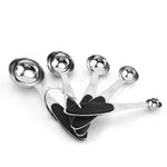 Set de cuillères doseuses en acier inoxydable, cuillère à café, ustensile de cuisine pour pâtisserie, tasse à mesurer 5 en 1, cuillère à mesurer 5 en 1, tasse à mesurer 5 en 1 (couleur), cuillère à mesurer 5 en 1 (couleur)