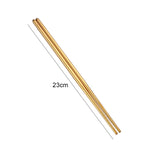 1 paire de vaisselle en acier inoxydable, baguettes en métal réutilisables colorées, longueur : 23 cm